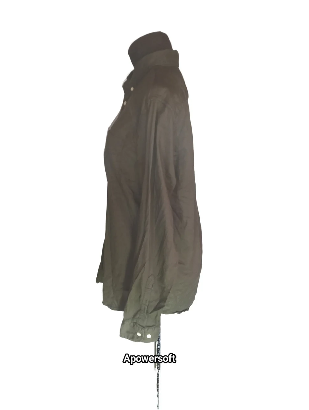 Banana Republic Untucked Slim Fit Moss Green Button Front Shirt Size Medium